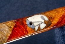 Brazilian Rosewood Burl Native American Flute, Minor, Mid G-4, #Q13D (7)